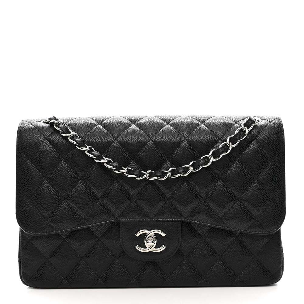 Chanel Caviar Quilted Jumbo Double Flap #270814C77B